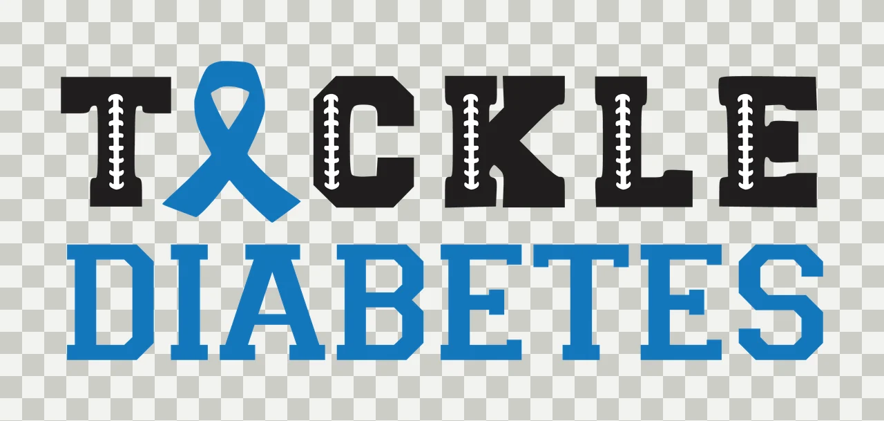 Ribbon Tackle Diabetes Awareness Typographic bold typography transparency and detail preview thumbnail