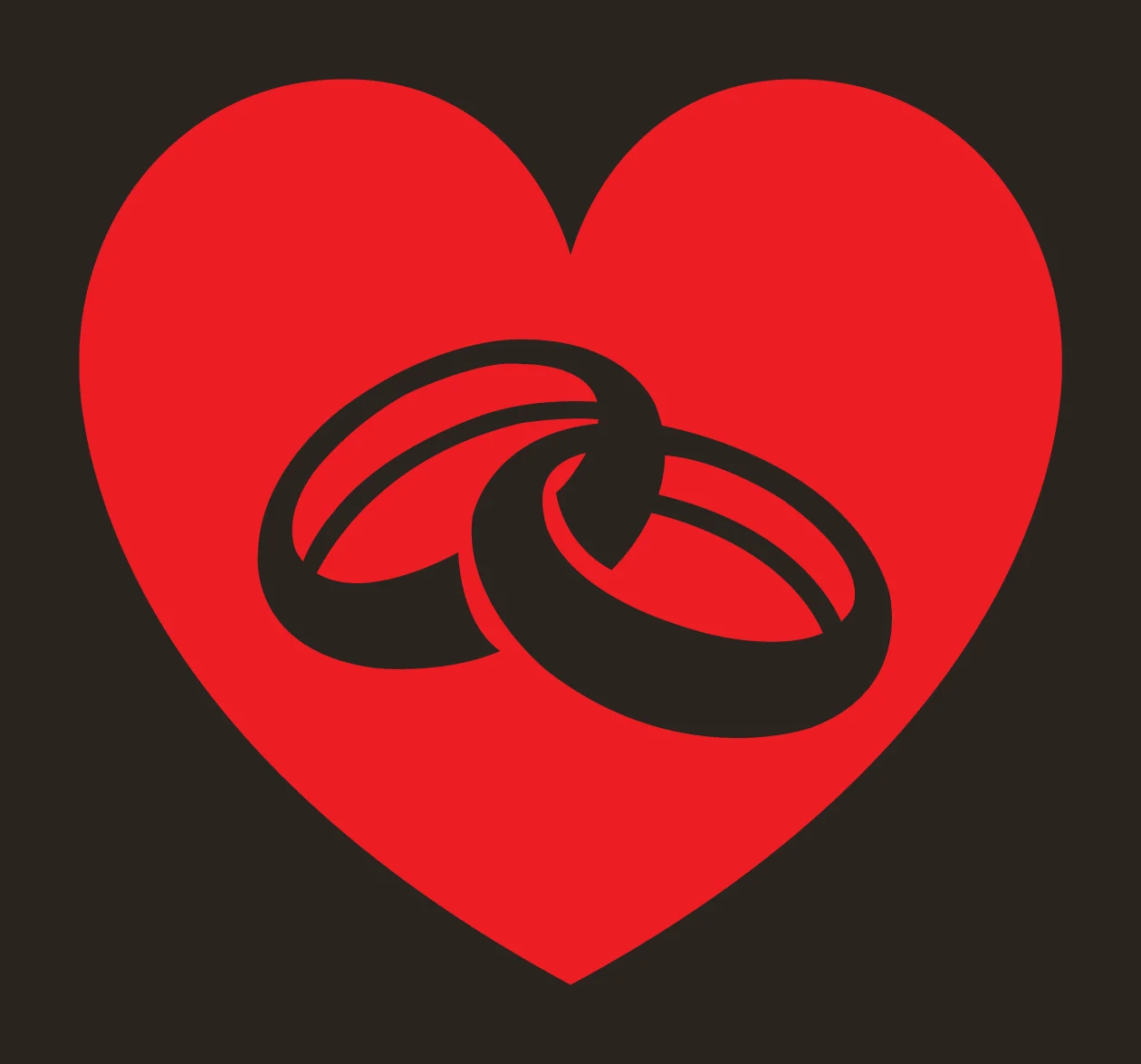 Rings Heart And With Circles Icon contrast preview thumbnail