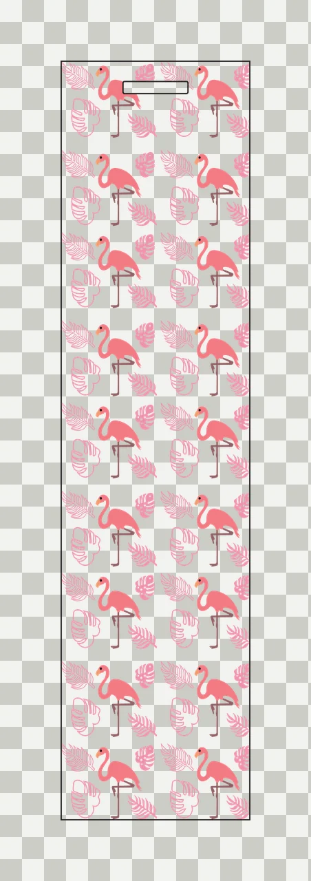 Black And White Flamingo Pattern Design repeating leaf graphic transparency and detail preview thumbnail