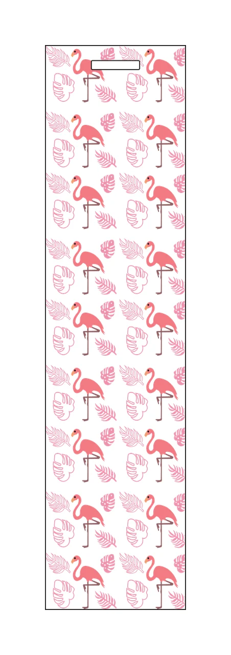 Black And White Flamingo Pattern Design repeating leaf graphic