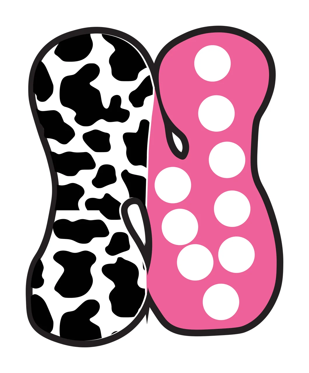 Half Cow Bright Font Dalmatian Race Doodle Leopard Character 06 racing