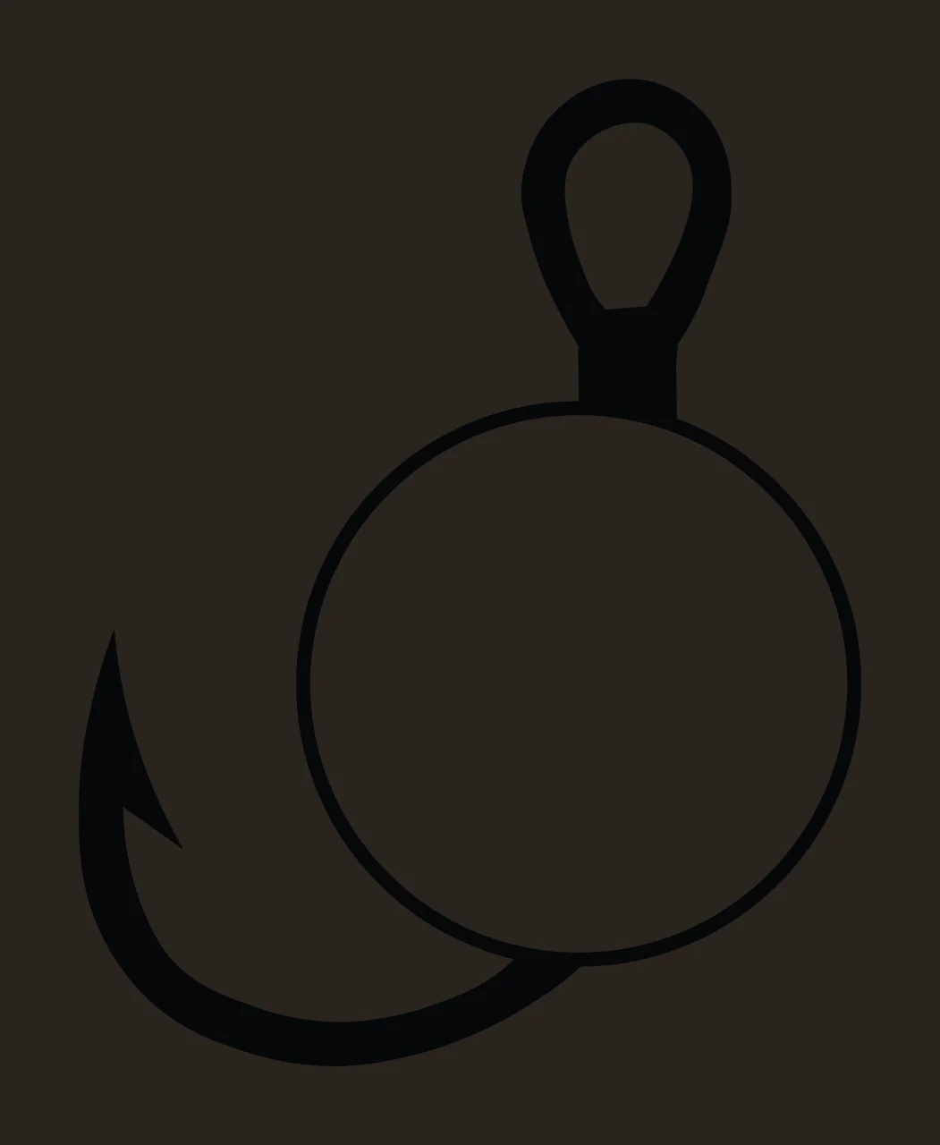 Can Glass Wrap Fishing Hook And Circle Shape contrast preview thumbnail