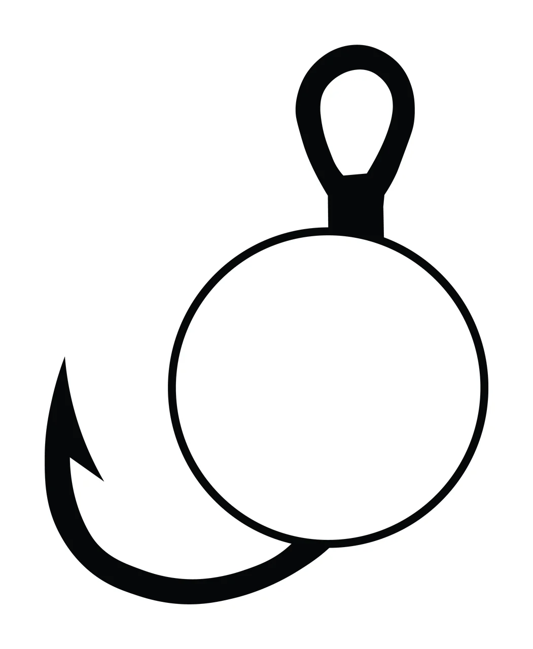 Can Glass Wrap Fishing Hook And Circle Shape