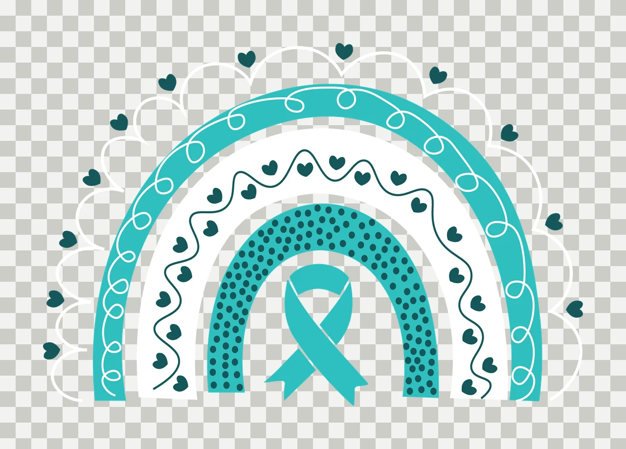 Rainbow Silhouette With A Looped Ribbon hearts black heart transparency and detail preview thumbnail
