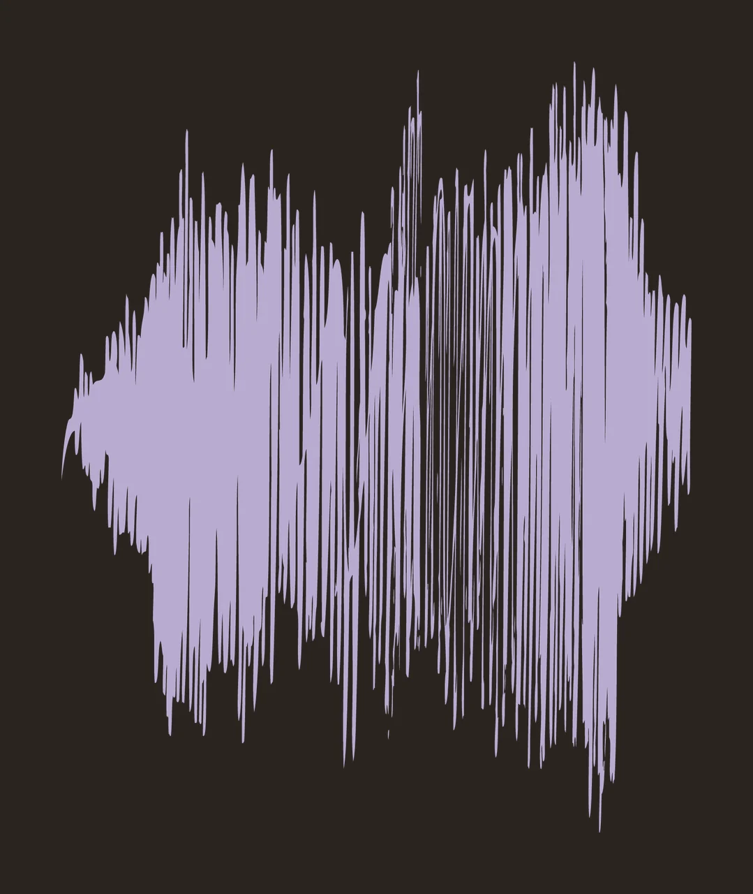 Abstract Vertical Sound Wave Sketch vibrating lines strokes contrast preview thumbnail