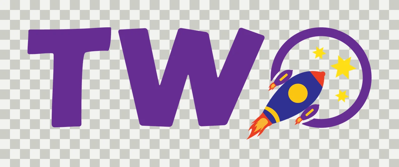 Space Two Text With Rocket Graphic transparency and detail preview thumbnail