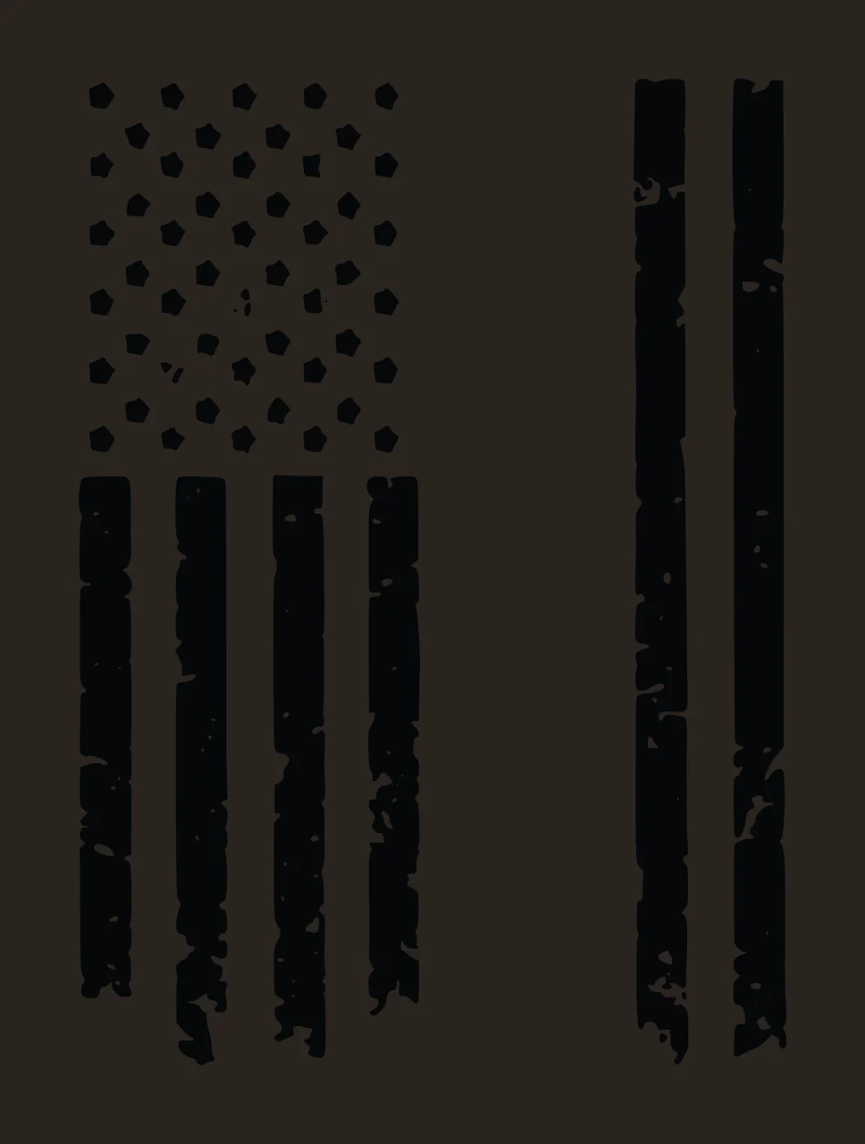 Flag Grunge Textured Graphic With Vertical Stripes stars black contrast preview thumbnail