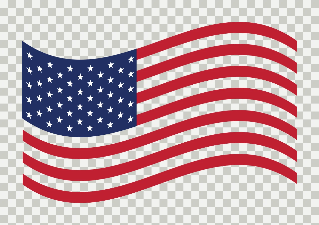 Flag Waving Silhouette Black Graphic stripes white symbol transparency and detail preview thumbnail