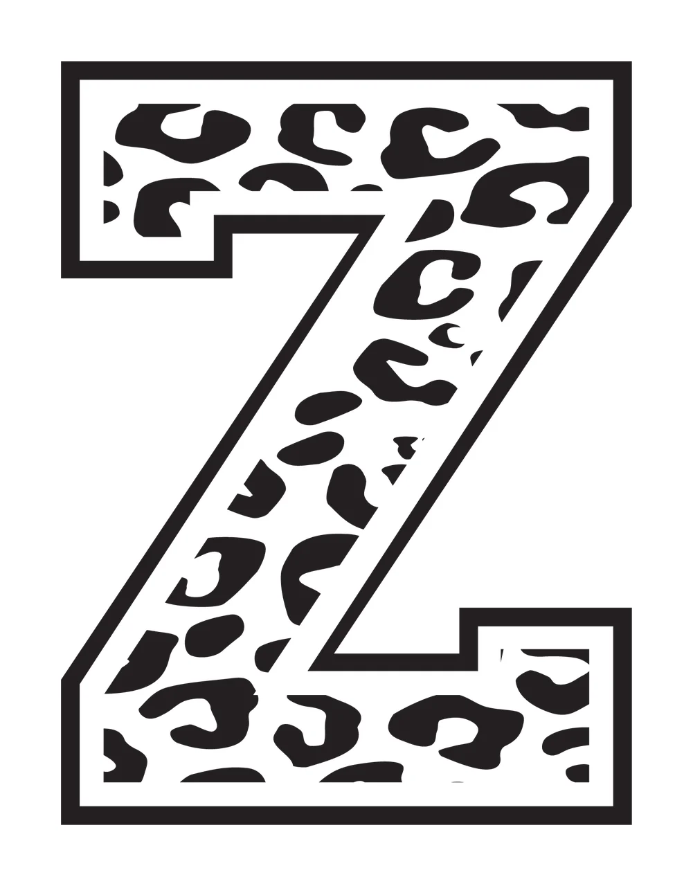Can Glass Wrap Z Letter Pattern Overlay