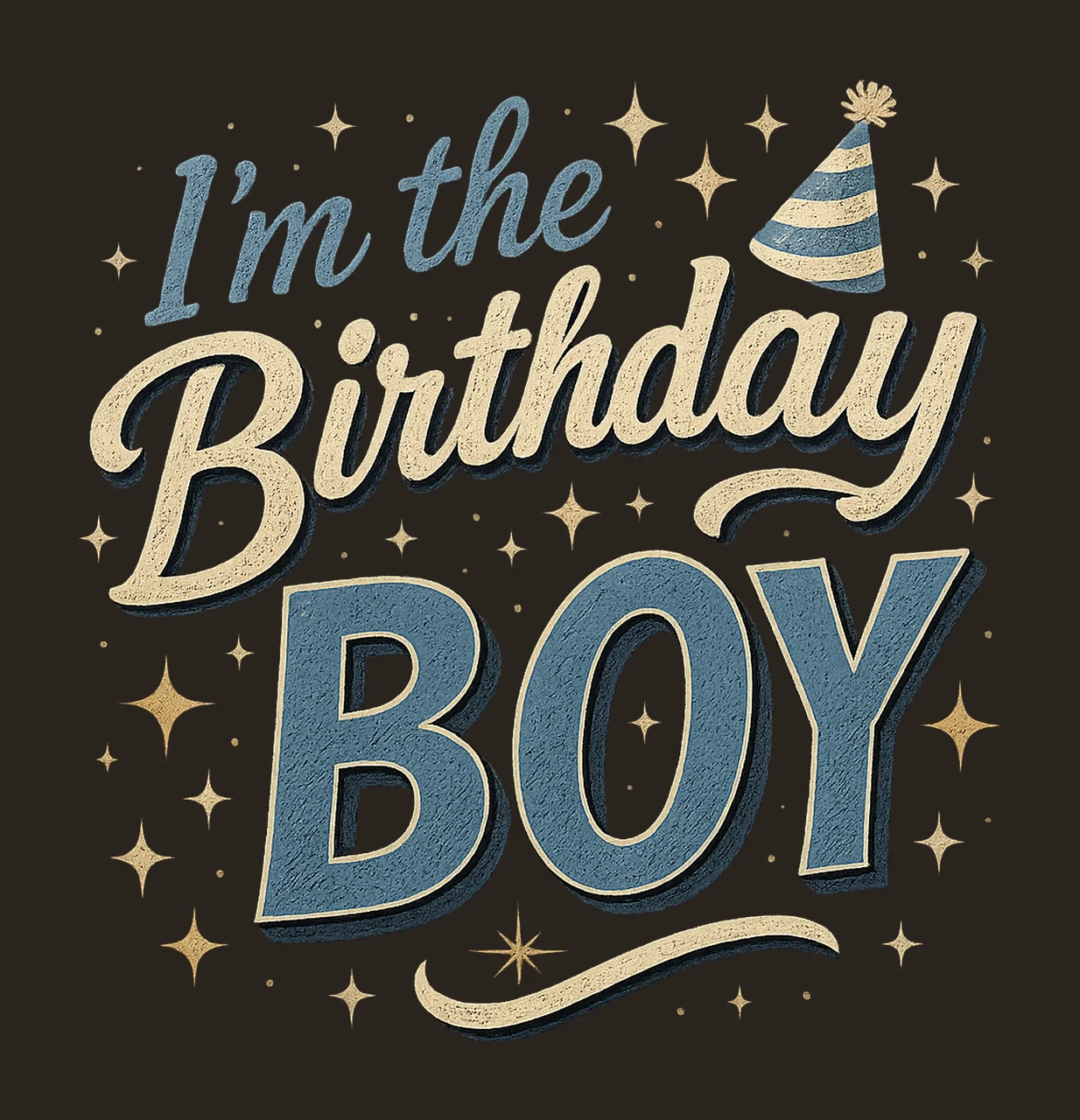 the Birthday Boy Cute Party Tee Design Fun Celebration contrast preview thumbnail