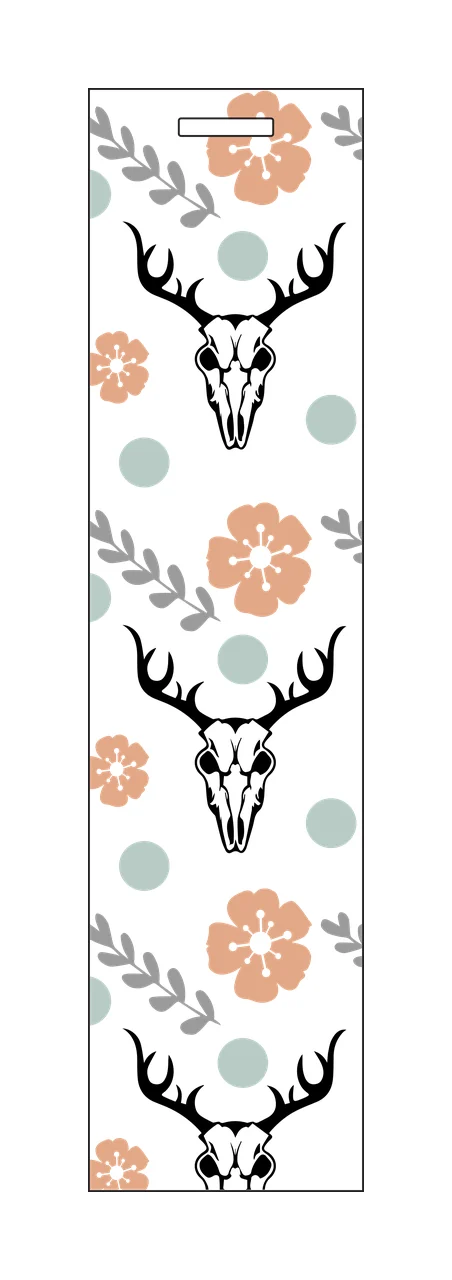 Deer Skull Floral Pattern Wallpaper Style skulls repeating