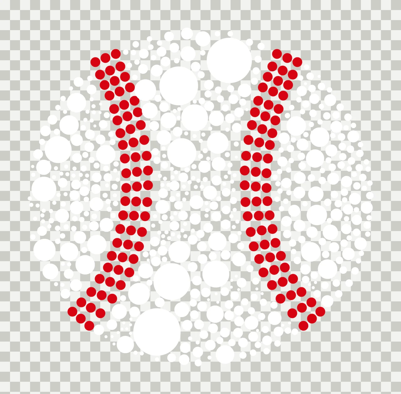 Black Circle Of Varied Dots circles abstract pattern white transparency and detail preview thumbnail