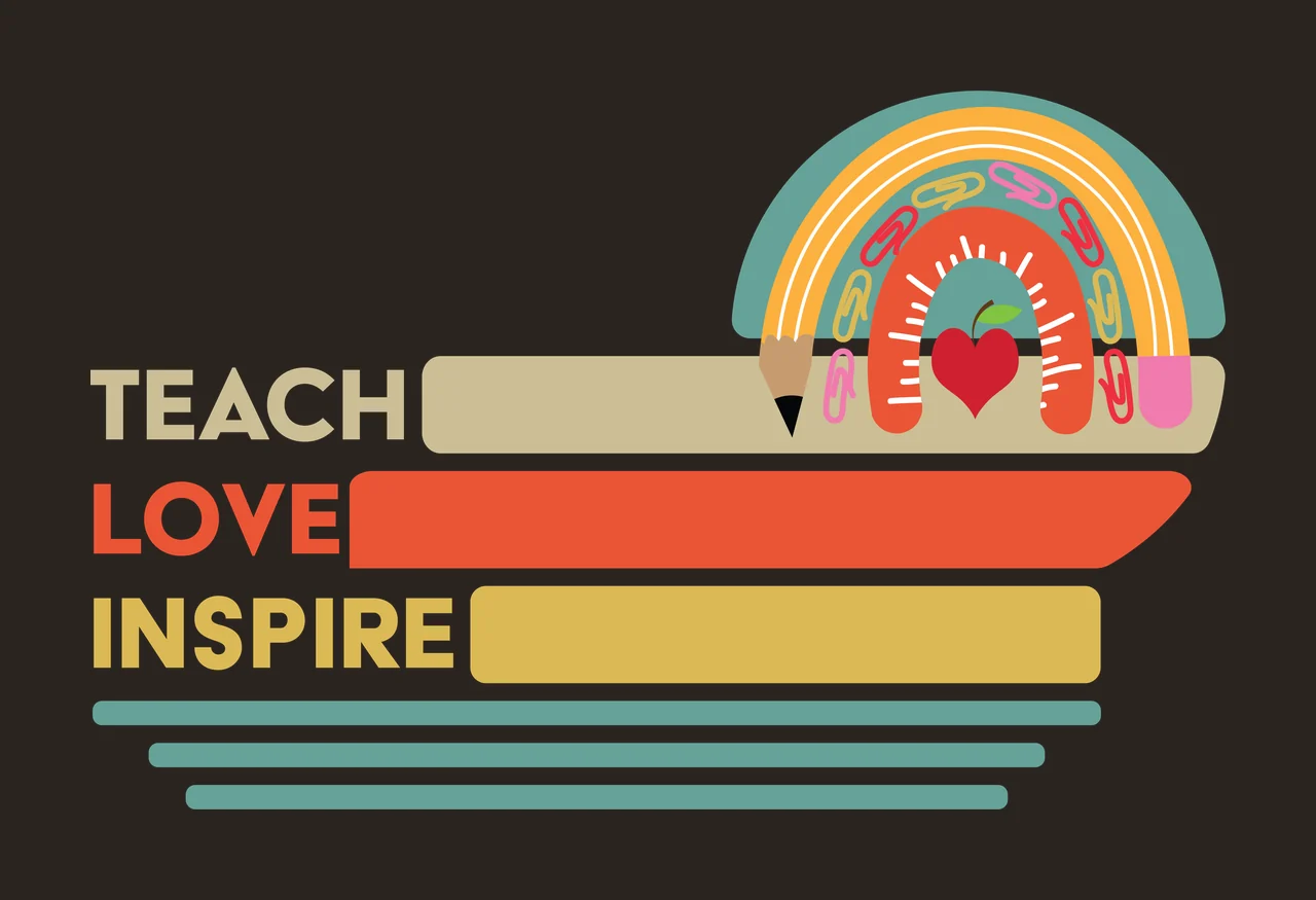 Teach Love Inspire Horizon Sunset Graphic Text and Layout Typography contrast preview thumbnail