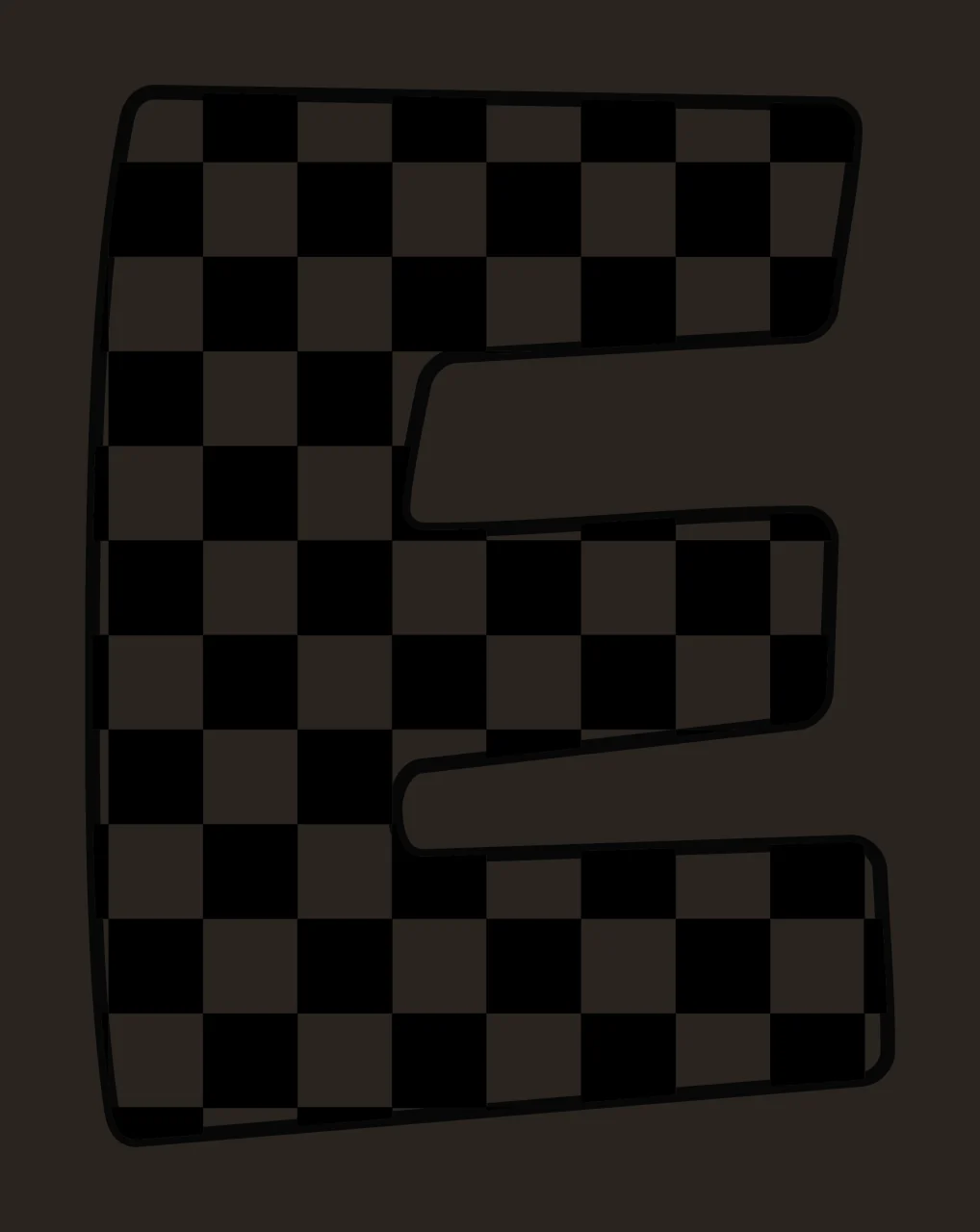 Can Glass Wrap E Letter With Monochrome contrast preview thumbnail