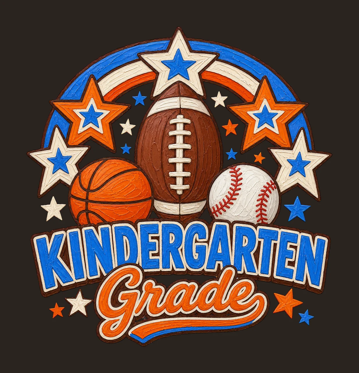Sports Back To School Grade Football Basketball Variation D contrast preview thumbnail