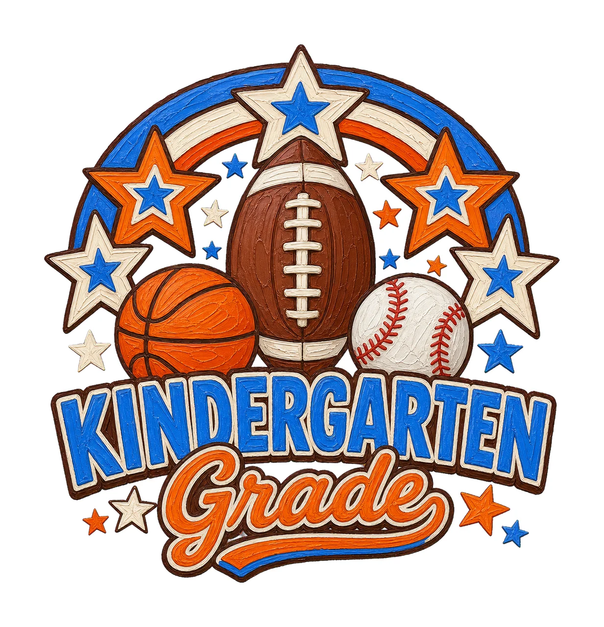 Sports Back To School Grade Football Basketball Variation D