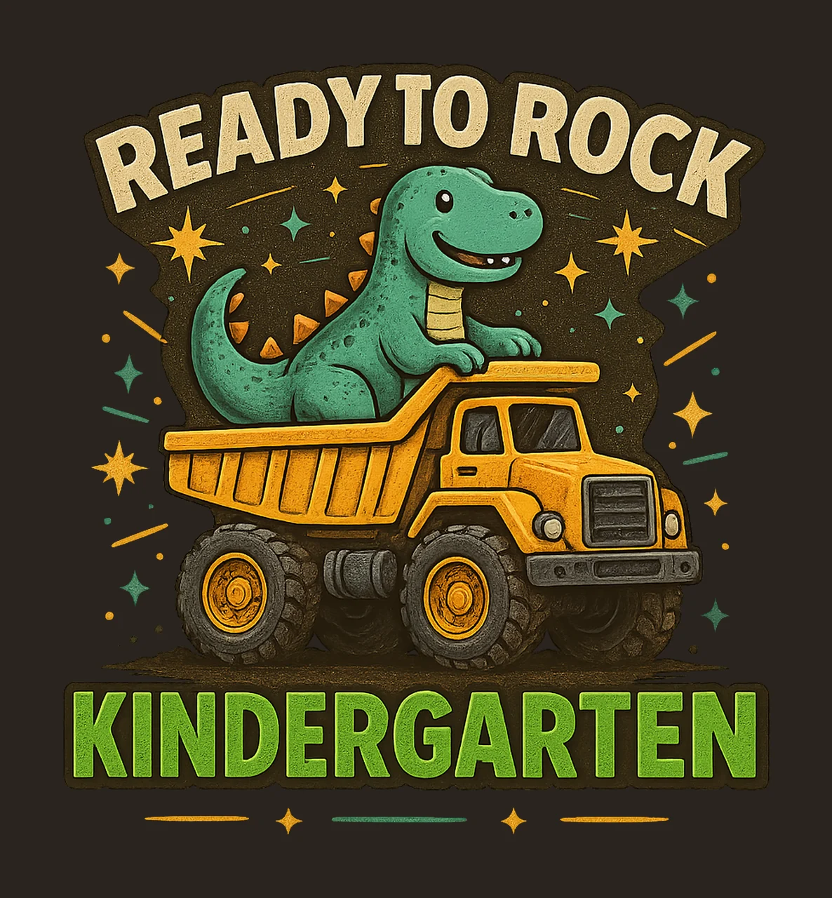 Ready To Crush Kindergarten Dinosaur Back To School Monster contrast preview thumbnail