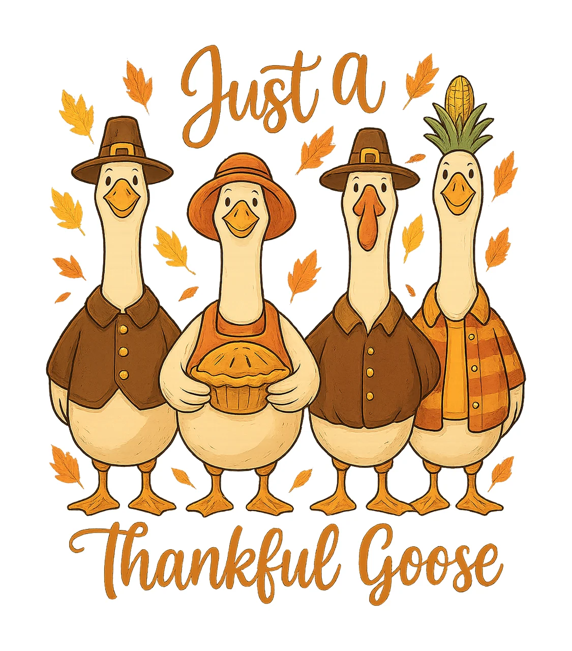 Just thankful goose Fall Goose Thanksgiving Goose Thankful