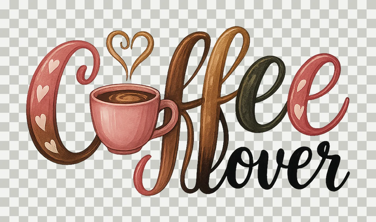 Coffee Lover Coffee Shirt Design Coffee Vibes Tee transparency and detail preview thumbnail