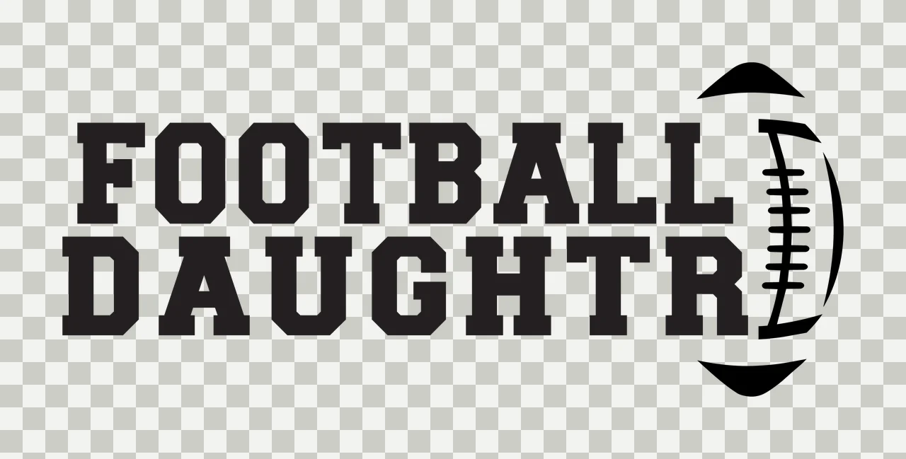 Football Black And White Text Graphic typography plain sports transparency and detail preview thumbnail