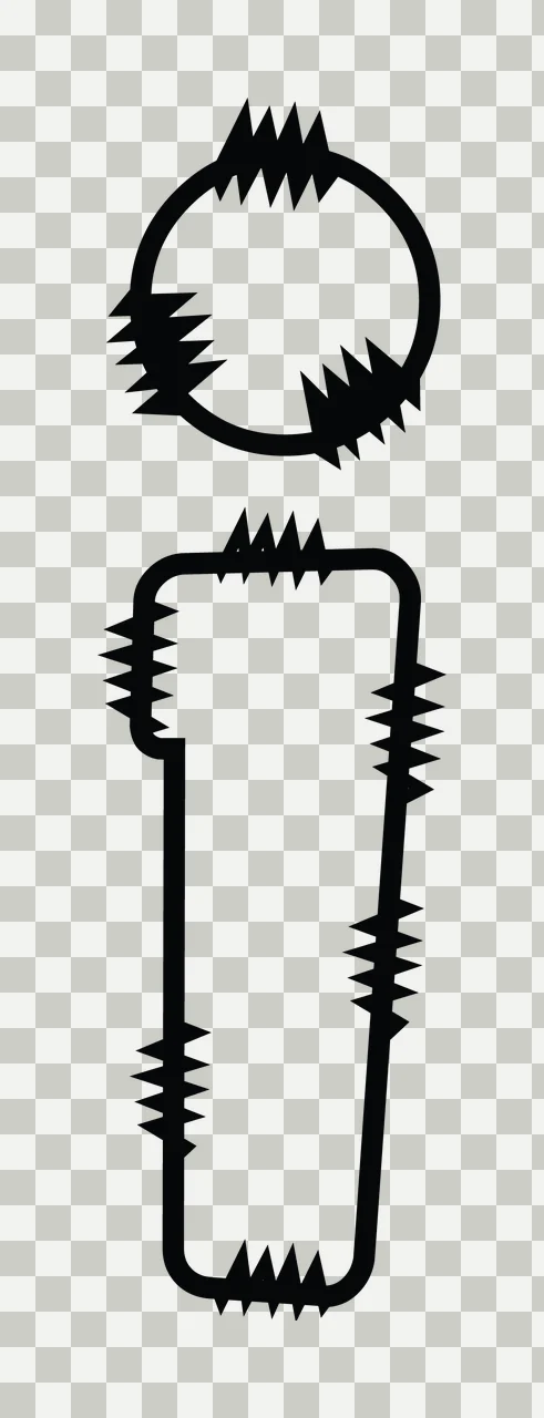 Letters Doodle Character 33 hand drawn sketch whimsical scalable transparency and detail preview thumbnail