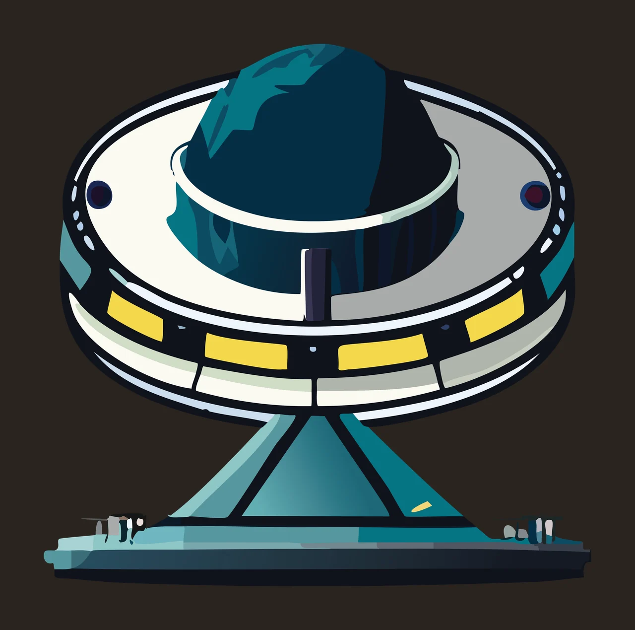 Black And White Dome Structure Silhouette stationary base plain contrast preview thumbnail