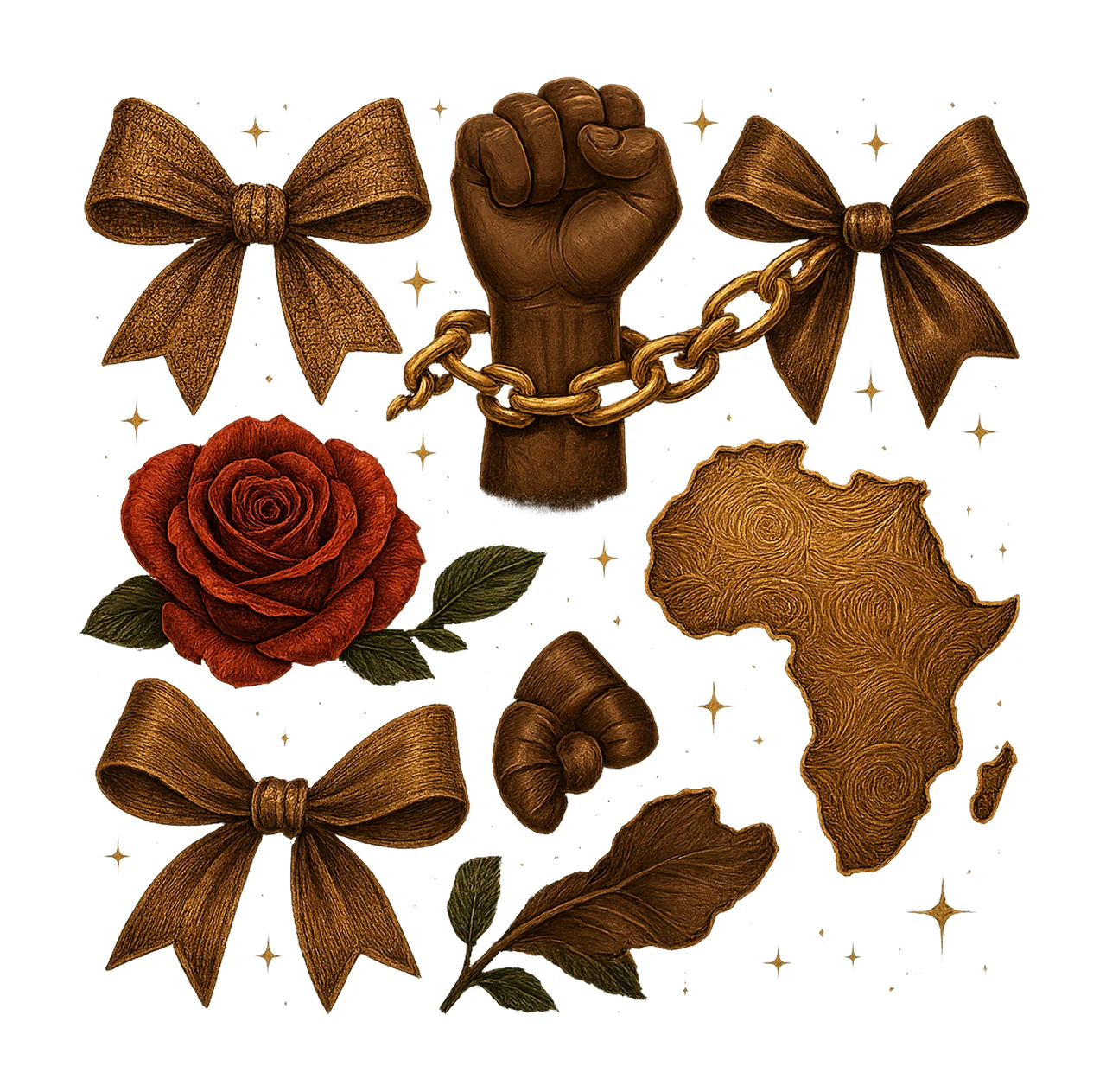 Black History Month Coquette Bow African American Pride