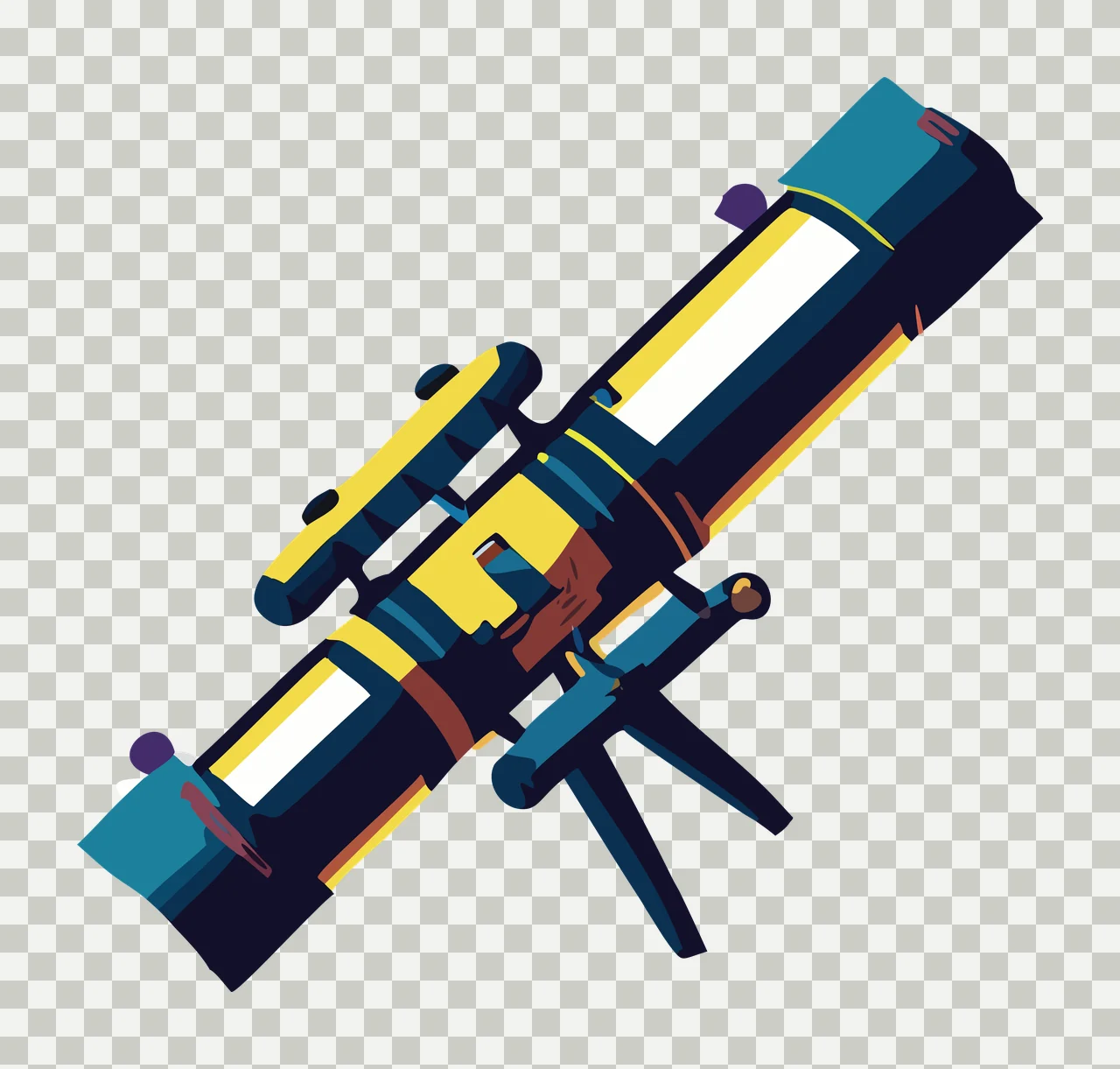 Telescope On Tripod Silhouette stationary black white astronomy transparency and detail preview thumbnail