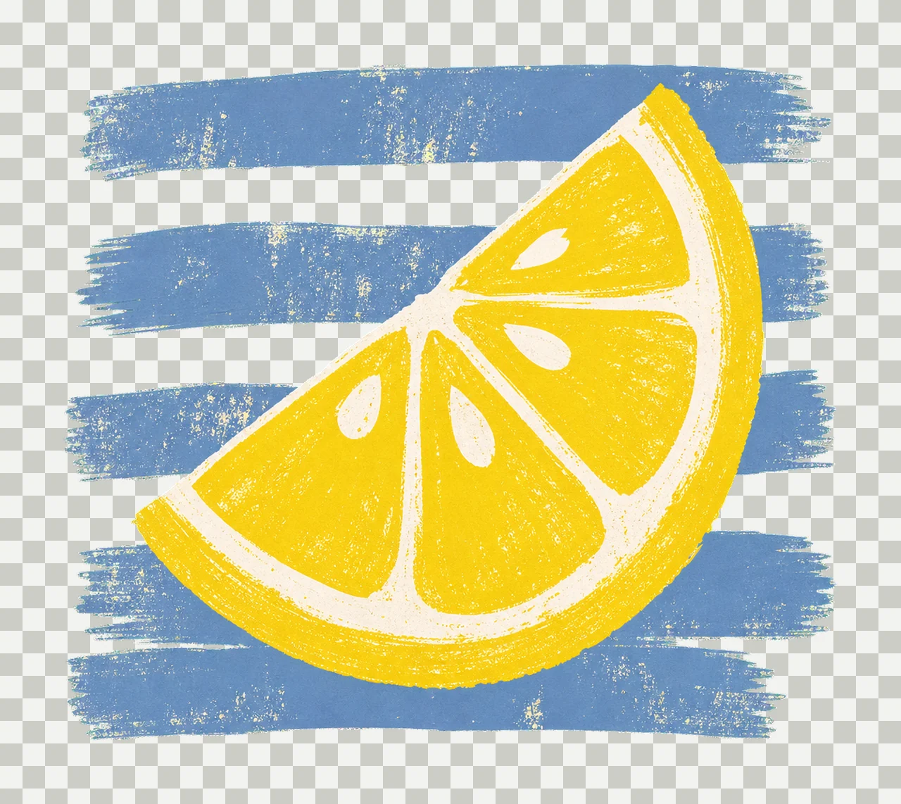 Lemon Stripes Trendy Summer Design sublimation Variation E transparency and detail preview thumbnail