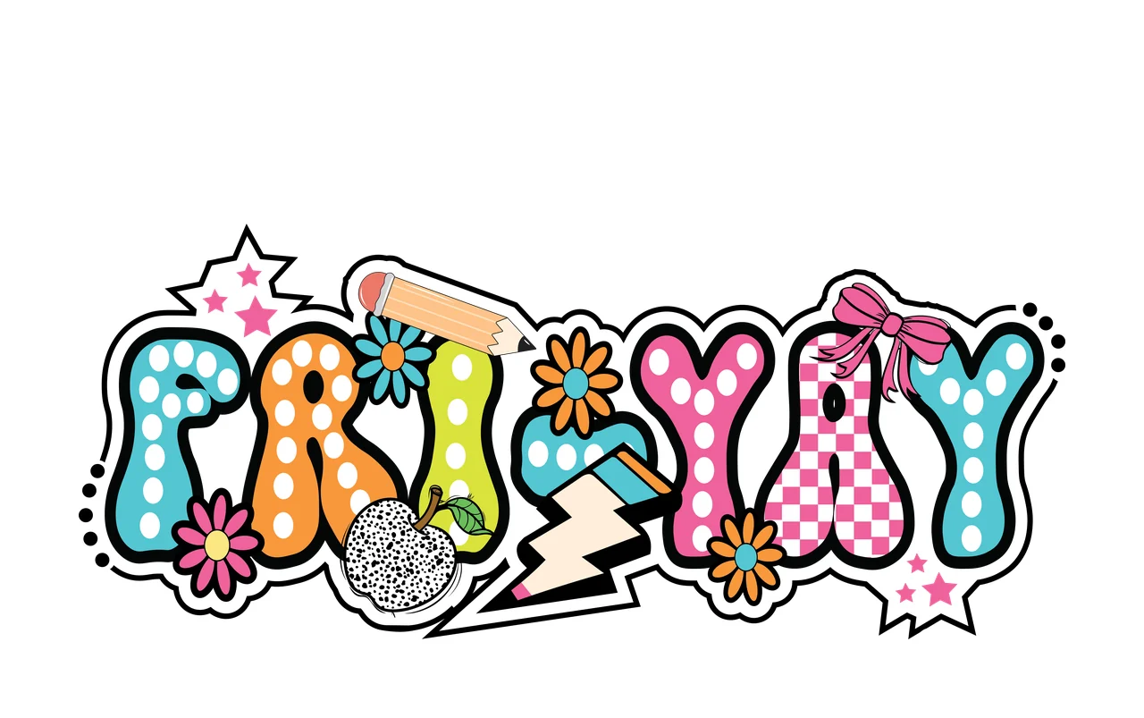 Day Yay Bubble Letter Design lettering spelling phrase typography