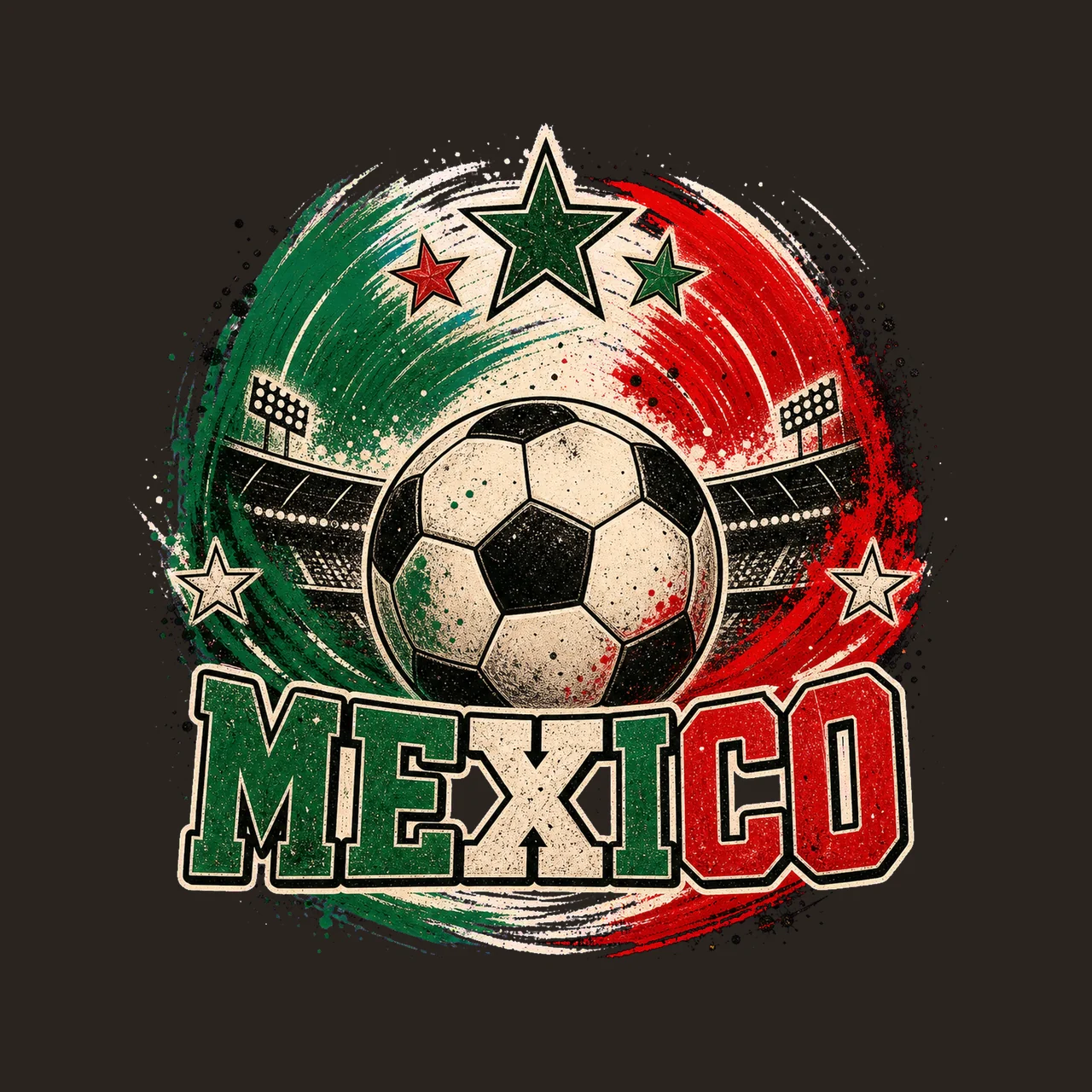 Mexico Soccer Retro Fan sublimation instant Variation A contrast preview thumbnail