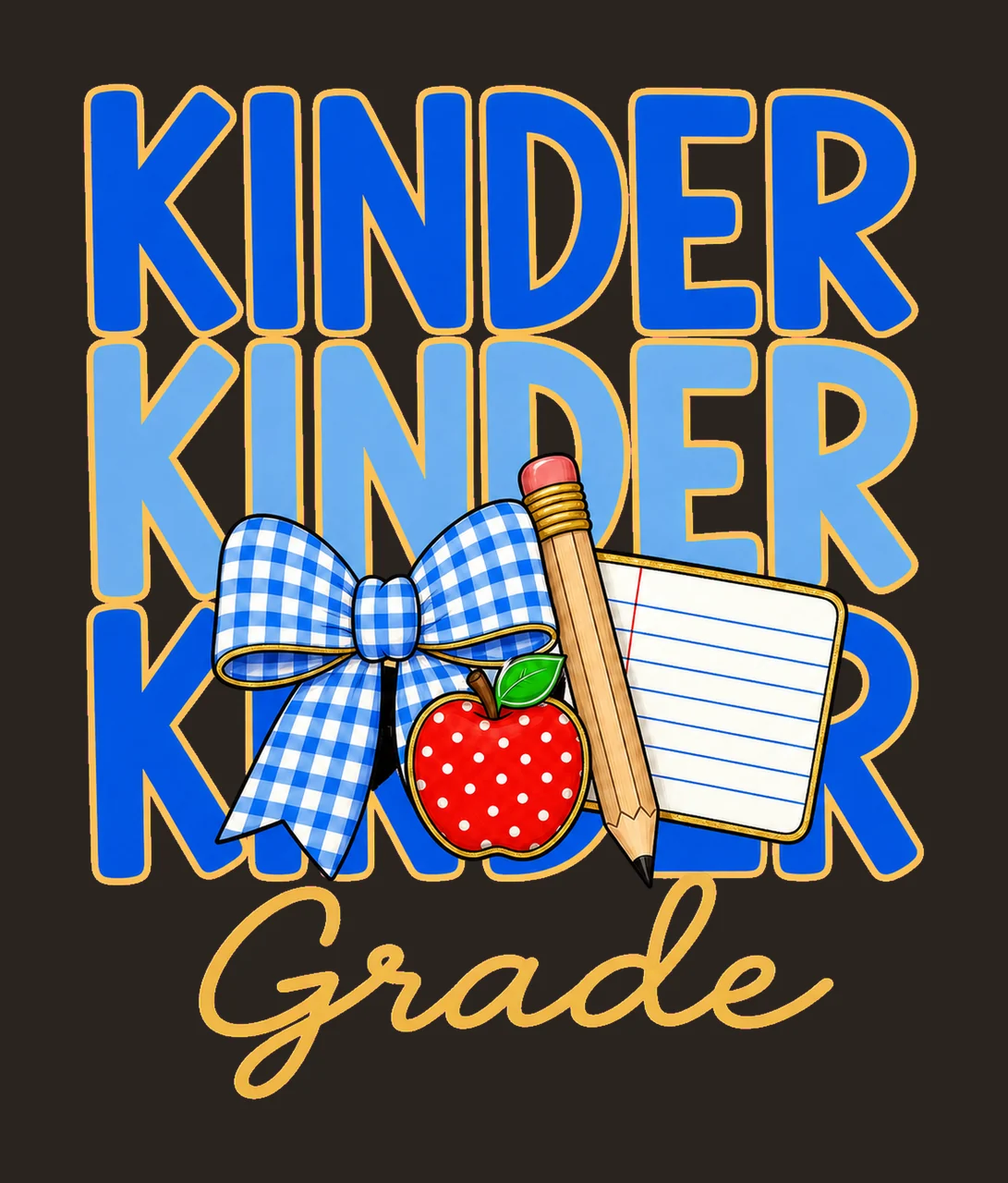Preppy Teacher Blue Gingham Grade Series bundle 02 contrast preview thumbnail