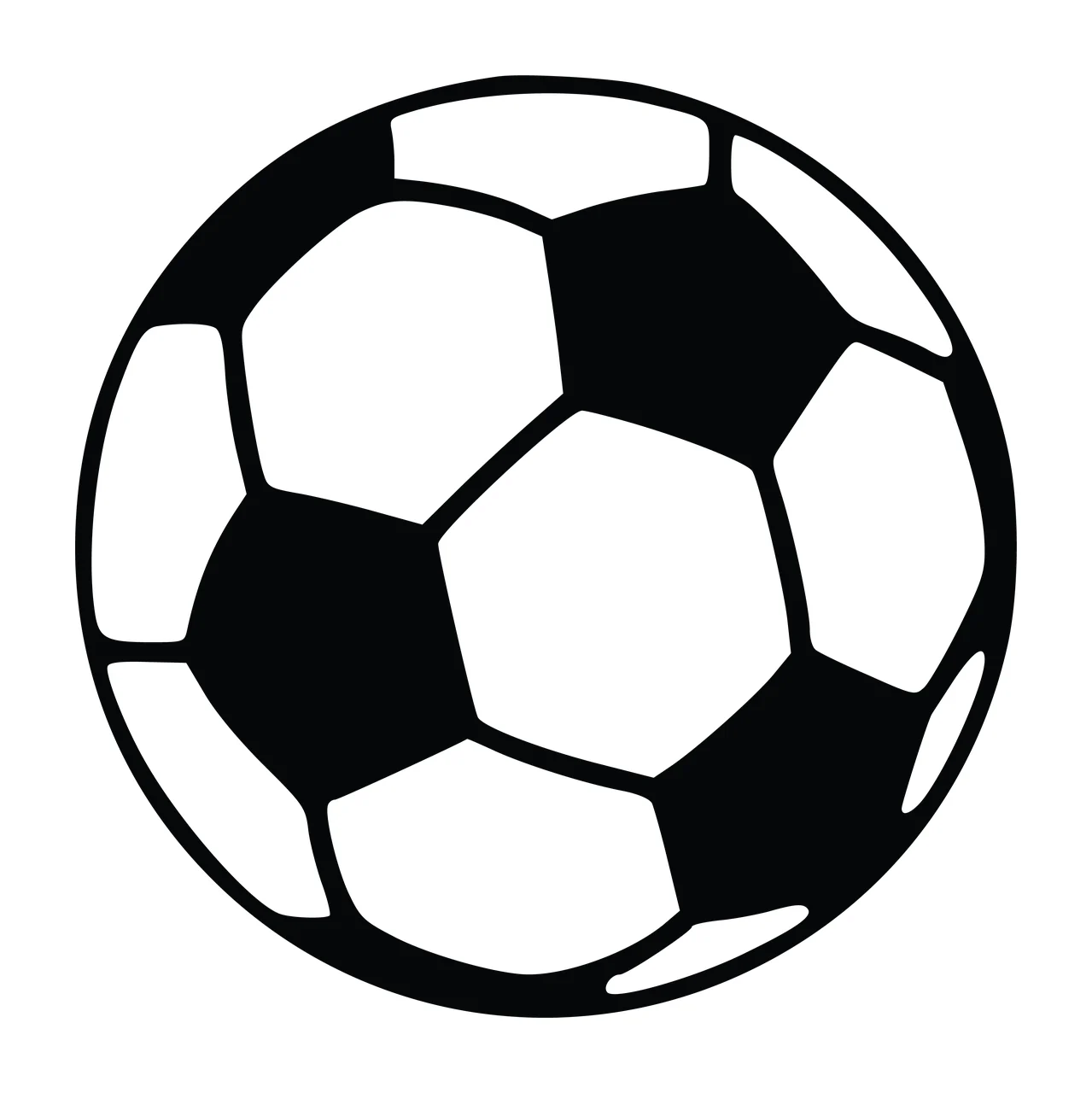 Soccer Simple Black And White Graphic ball plain sport 1 F16 big NAME