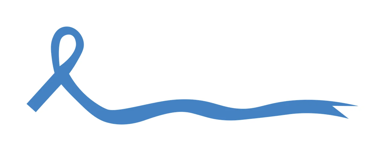 Blue awareness ribbon Illustration