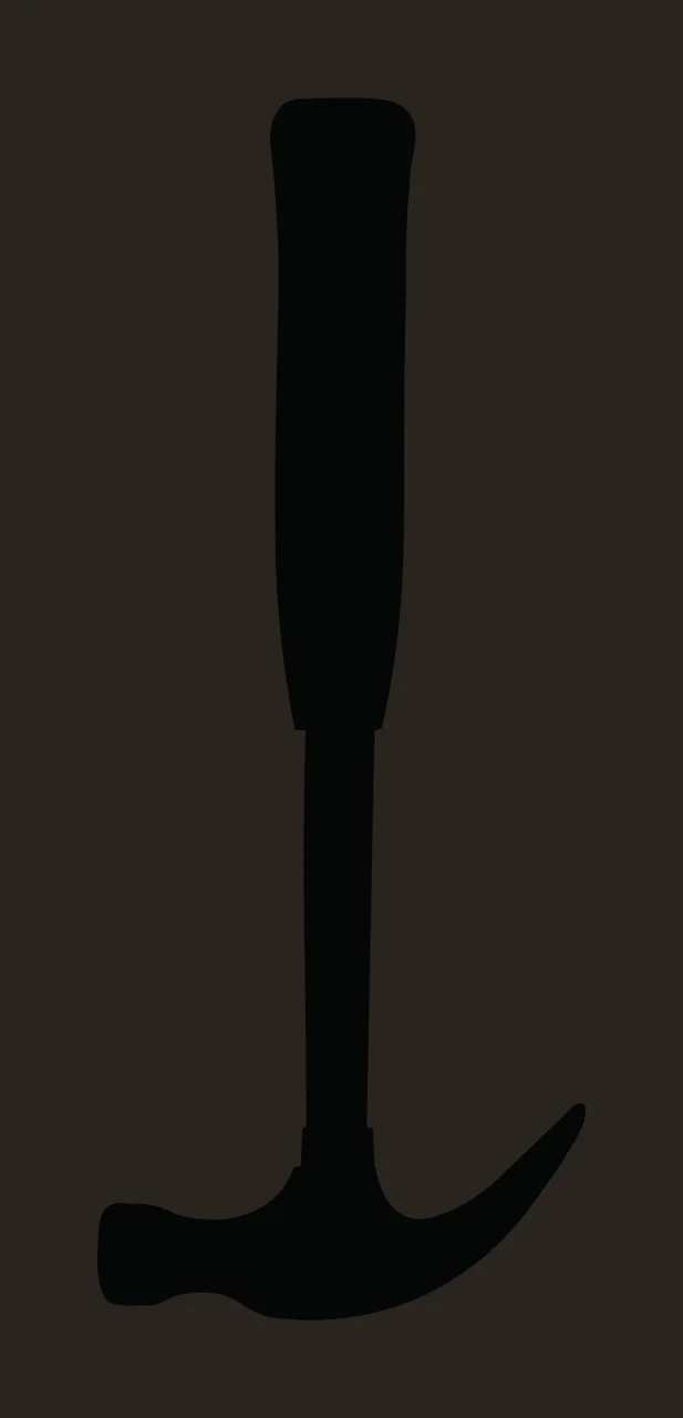 Can Glass Wrap Black Claw Hammer Silhouette Tool contrast preview thumbnail