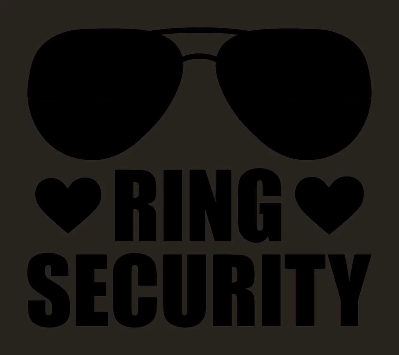 Ring Security Sunglasses And Heart Icons hearts minimalist silhouette contrast preview thumbnail
