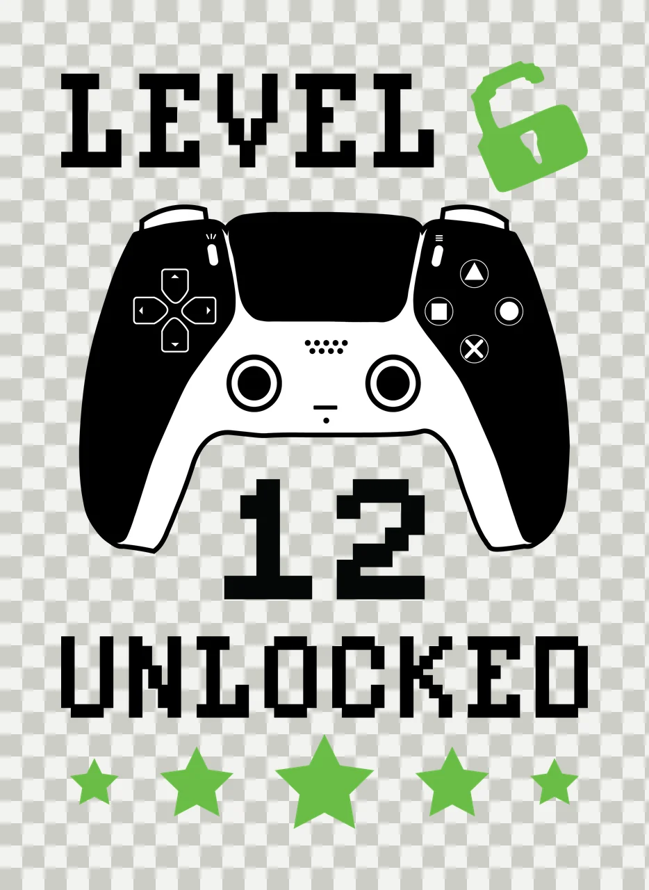 Level 6 12 Unlocked Game Controller unlocking padlock stars transparency and detail preview thumbnail
