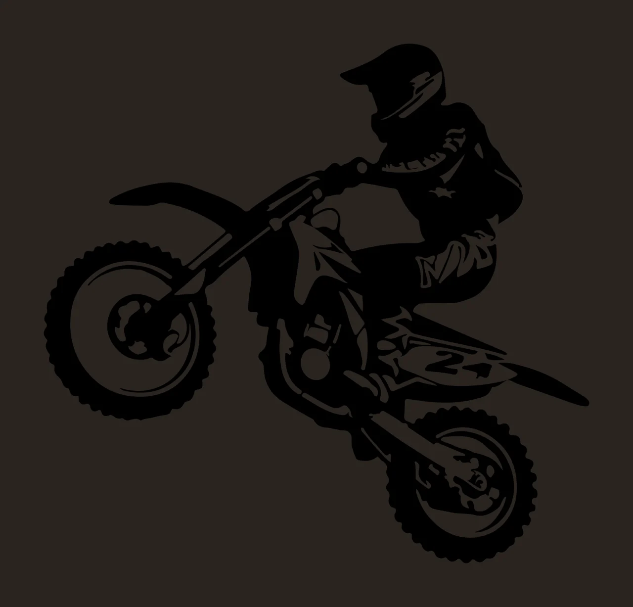 Motocross 24 Rider Mid Air Action Graphic riding motorcycle contrast preview thumbnail