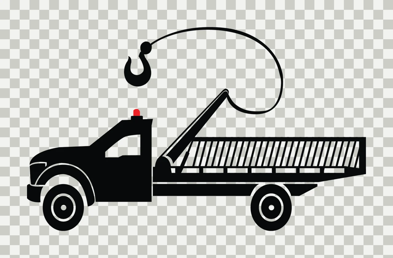 Can Glass Wrap Tow Truck Lifting With Crane transparency and detail preview thumbnail