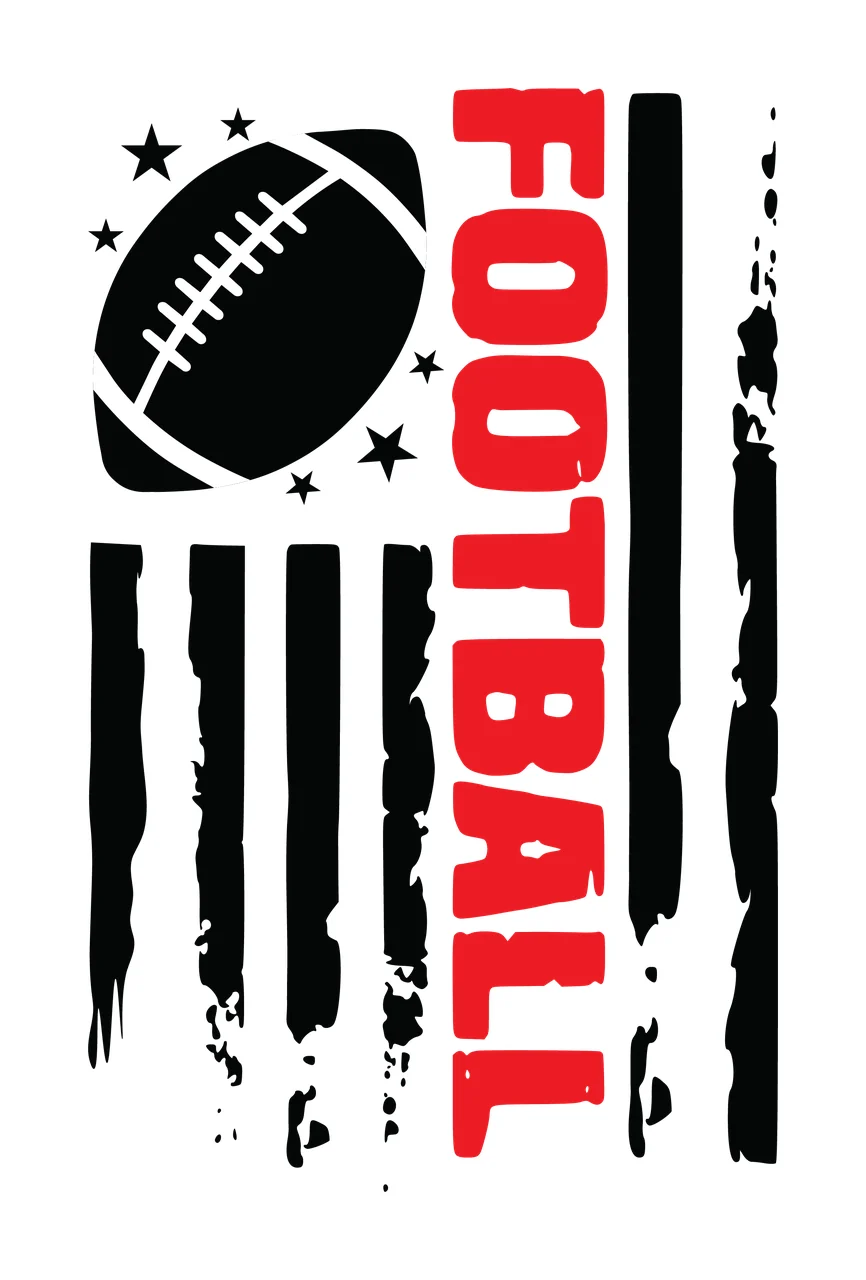 Football Flag American Graphic Design and sport decoration