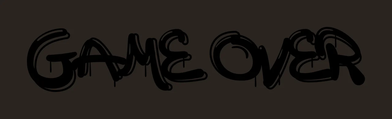 Can Glass Wrap Game Over Graffiti Text contrast preview thumbnail
