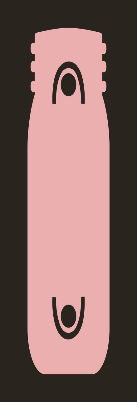 Cylindrical Shape With White Symbols cylinder circles arcs contrast preview thumbnail