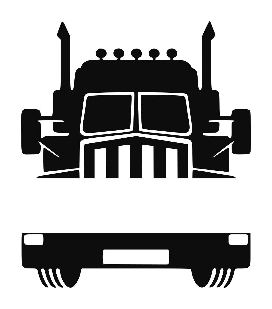 Semi Truck Monogram Character 01 pickup vehicle monster Variation