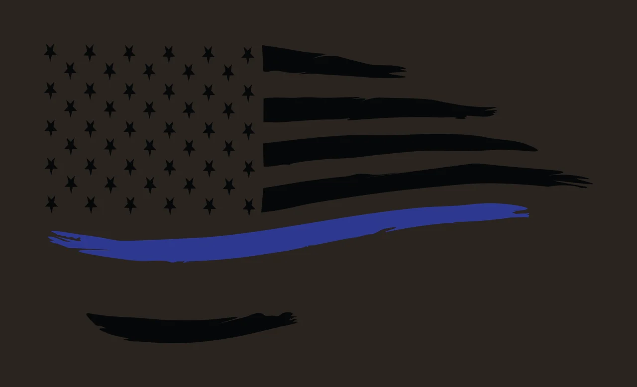 Flag Horizontal Graphic With Tapered Brush Stroke Stripes stars contrast preview thumbnail