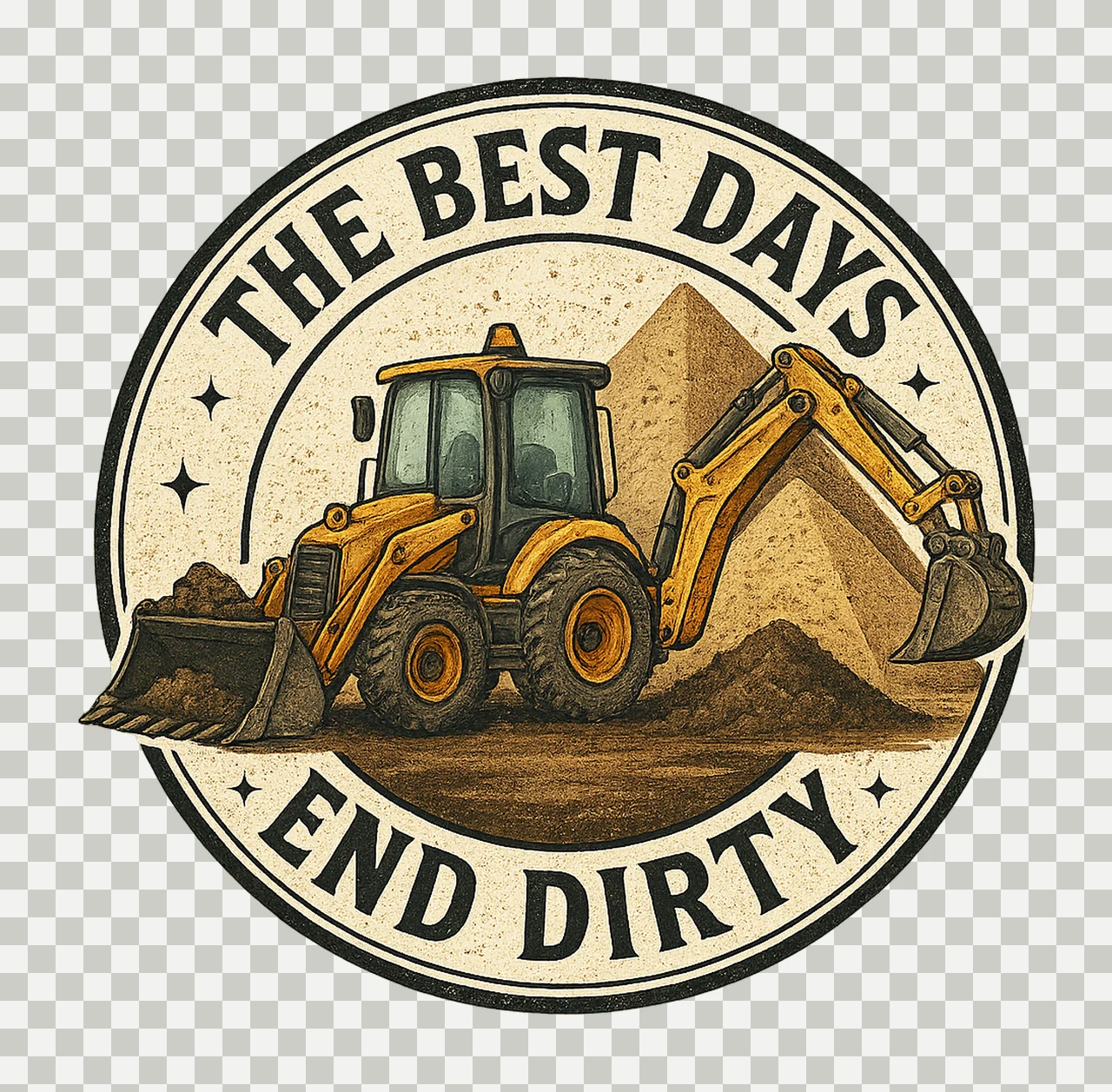 Best Days End Dirty Dirt Boy Sublimation Construction Kids transparency and detail preview thumbnail