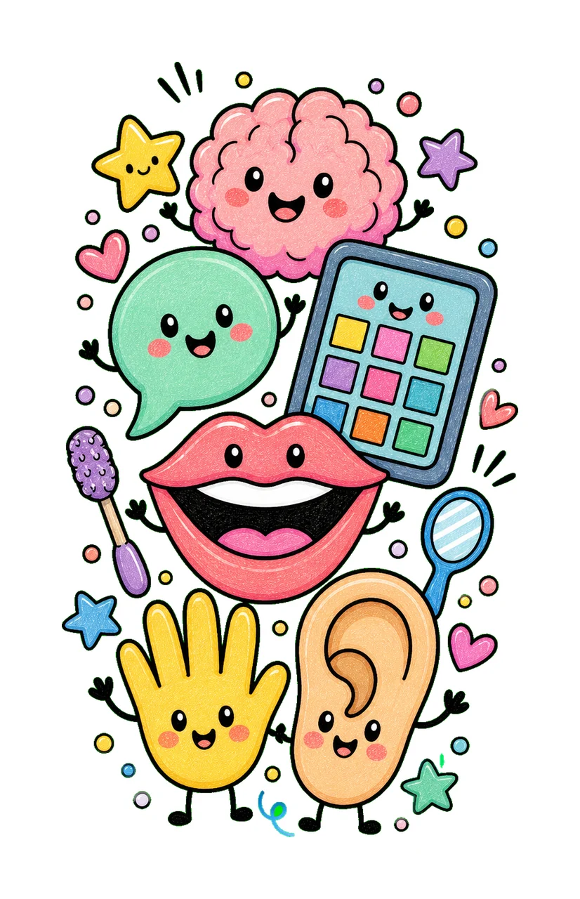 Speech Therapy Cute SLP Doodles Sublimation Hand Sign