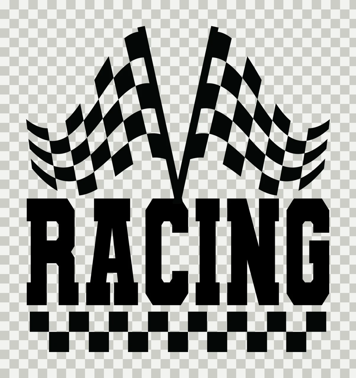 Can Glass Wrap Racing Checkered Flags Sport Logo transparency and detail preview thumbnail