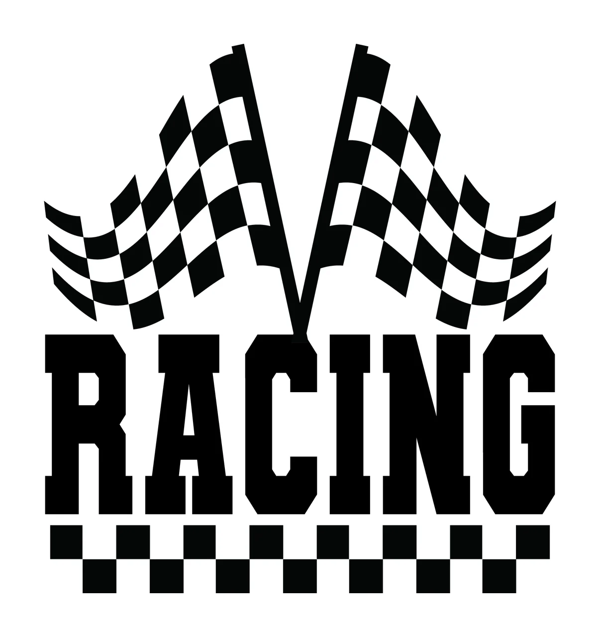 Can Glass Wrap Racing Checkered Flags Sport Logo