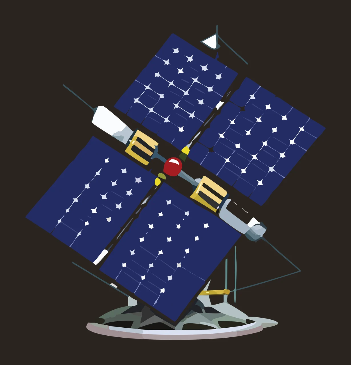 Solar Panel Array Structural Silhouette panels frame base black contrast preview thumbnail