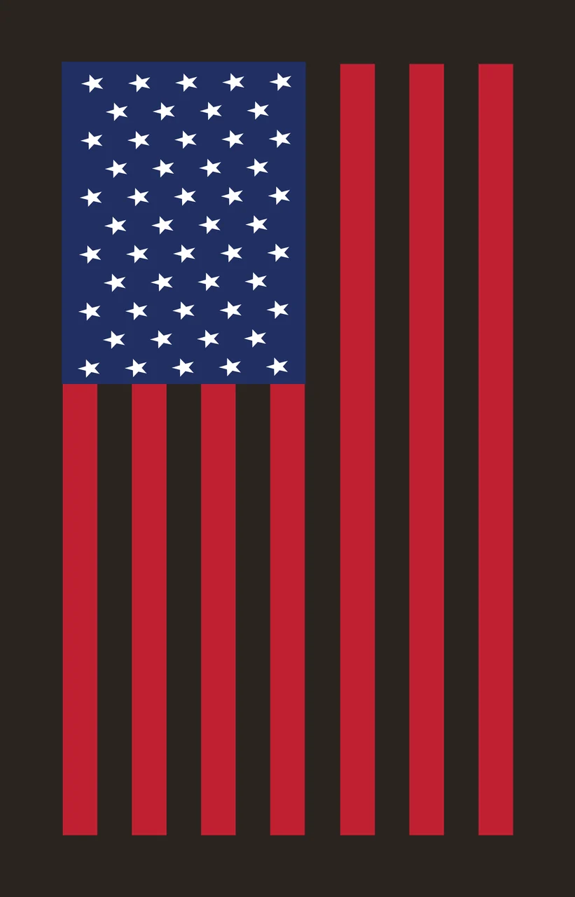 Flag Minimalist Black And White Icon With Vertical stripes contrast preview thumbnail